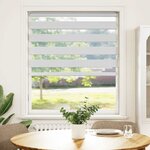 vidaXL Store zèbre blanc 95x150 cm largeur du tissu 90 9 cm polyester