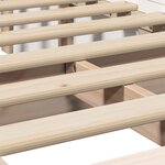 vidaXL Cadre de lit avec stockage Blanc 90 x 200 cm Bois composite