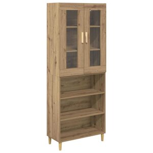 vidaXL Haut Armoire Chêne artisanal 69 5 x 34 x 180 cm
