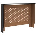 vidaXL Cache-radiateur noir 112x19x81 5 cm MDF