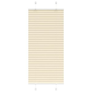 vidaXL Store plissé crème 65x150 cm largeur du tissu 64 4 cm polyester