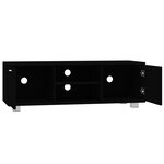 vidaXL Meuble TV Noir 120x40 5x35 cm Bois d'ingénierie