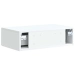 vidaXL Table d'appoint murale Blanc 59 x 34 5 x 17 cm