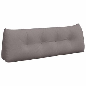 vidaXL Coussin de Dos Taupe 140 x 24 x 50 cm tissu