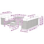 vidaXL Ensemble de canapé de jardin 10 Pièces Noir polyrotin