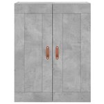 vidaXL Armoire murale gris béton 69 5x34x90 cm bois d'ingénierie