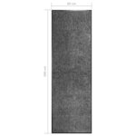 Vidaxl paillasson lavable anthracite 60x180 cm