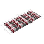 vidaXL Chaise à bascule avec coussin Bambou