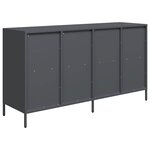 vidaXL Buffet anthracite 135x39x73 5 cm acier laminé à froid