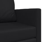vidaXL Canapé-lit pliant Noir 124 x 71 x 78 cm PVC