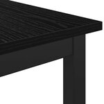 vidaXL banc Chêne noir 80 x 35 x 45 cm Bois d'ingénierie