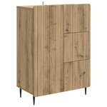 vidaXL Buffet Chêne artisanal 66 x 34 5 x 91 5 cm Bois d'ingénierie