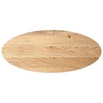 vidaXL Dessus de table 140x60x2 cm bois de chêne massif ovale