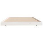 vidaXL Cadre de lit sans matelas blanc 90x200 cm bois de pin massif