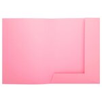 Paquet de 50 chemises 2 rabats SUPER 210 - 24x32cm Rose x 5 EXACOMPTA