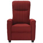 vidaXL Fauteuil inclinable Rouge bordeaux Tissu