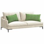 vidaXL Coussins de canapé 2 Pièces Vert clair 80 x 40 cm