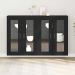 vidaXL Meuble mural 2 Pièces Chêne noir 69 5 x 34 x 90 cm
