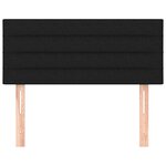 vidaXL Tête de lit Noir 90x5x78/88 cm Tissu