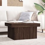 vidaXL Table basse chêne marron 80x55x40 cm bois d'ingénierie