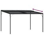 vidaXL Belvédère avec toit Anthracite 4x3x2 5 m Aluminium et acier