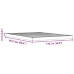 vidaXL Cadre de lit sans matelas cire marron 140x190cm bois pin massif