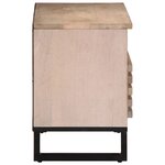 vidaXL Meuble TV 80x34x46 cm bois massif de manguier