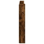 vidaXL Tête de lit Chêne fumé 200 x 16 5 x 103 5 cm Bois d'ingénierie