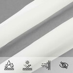 vidaXL Voile d'ombre 6 x 6 m 100   polyester Oxford Carré