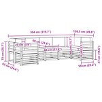 vidaXL Ensemble de canapés d'extérieur 7 pc Blanc et gris clair