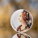 Pièce de monnaie en Argent 500 Francs g 15.57 (1/2 oz) Millésime 2025 Timeless Beauty SIMONETTA VESPUCCI