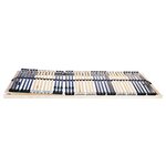 vidaXL Sommier à lattes Marron 70 x 190 cm Bois de hêtre massif