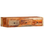 vidaXL Table console murale 100x25x20 cm Bois massif