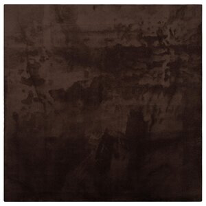 vidaXL Tapis doux à poils moyens et lavable HUARTE Marron 120 x 120 cm