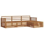 vidaXL Ensemble de canapés d'extérieur 4 pc Naturel