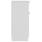 vidaXL Buffets 2 Pièces blanc 30x30x70 cm bois d'ingénierie