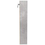 vidaXL Armoire à vitrine gris béton 100x8 5x50 cm bois d'ingénierie