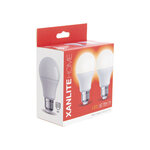 Lot de 2 ampoules led a60 - culot e27 - classique