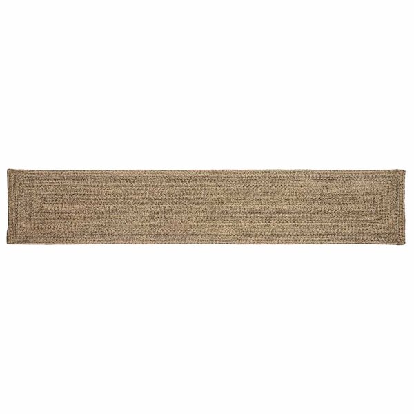 vidaXL Tapis Naturel et noir 60 x 400 cm Jute