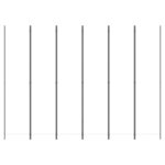 vidaXL Cloison de séparation 6 panneaux Blanc 300x220 cm Tissu