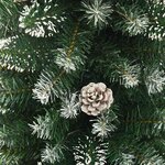 vidaXL Sapin de Noël artificiel mince avec support 180 cm PVC