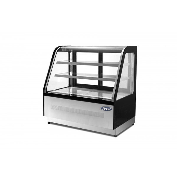 Vitrine réfrigérée professionnelle 900 mm - 4 faces vitrées 265 l - atosa - r290 -