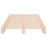 vidaXL Lit de palette 90x190 cm Bois de pin massif Simple