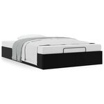 vidaXL Cadre de lit ottoman sans matelas noir 120x200 cm similicuir
