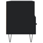 vidaXL Meuble TV noir 102x36x50 cm bois d'ingénierie