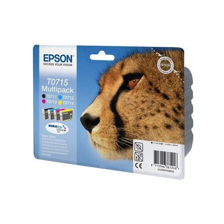 Pack 4 cartouches d'encre epson guepard  t0715