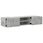 vidaXL Meuble TV Blanc brillant 150 x 39 x 30 cm Bois d'ingénierie