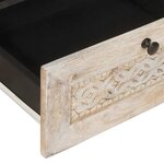 vidaXL Unites TV avec tiroir Blanc 105 x 33 x 46 cm Bois d'ingénierie