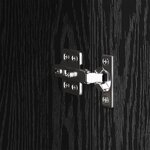 vidaXL Buffet Chêne noir 34 5 x 34 x 90 cm Bois d'ingénierie