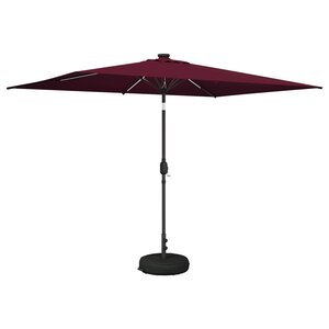 vidaXL Parasol de jardin avec lumières LED et base 200 x 300 cm